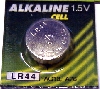 BAT AG13-ALKALINE GP (LR44) baterie knoflkov